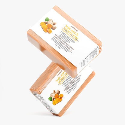 Weightlosscave Kojic Acid + Turmeric Brightening Soap Bar – Fade Dark Spots & Even Skin Tone | Deep Moisture Face & Body Cleanse