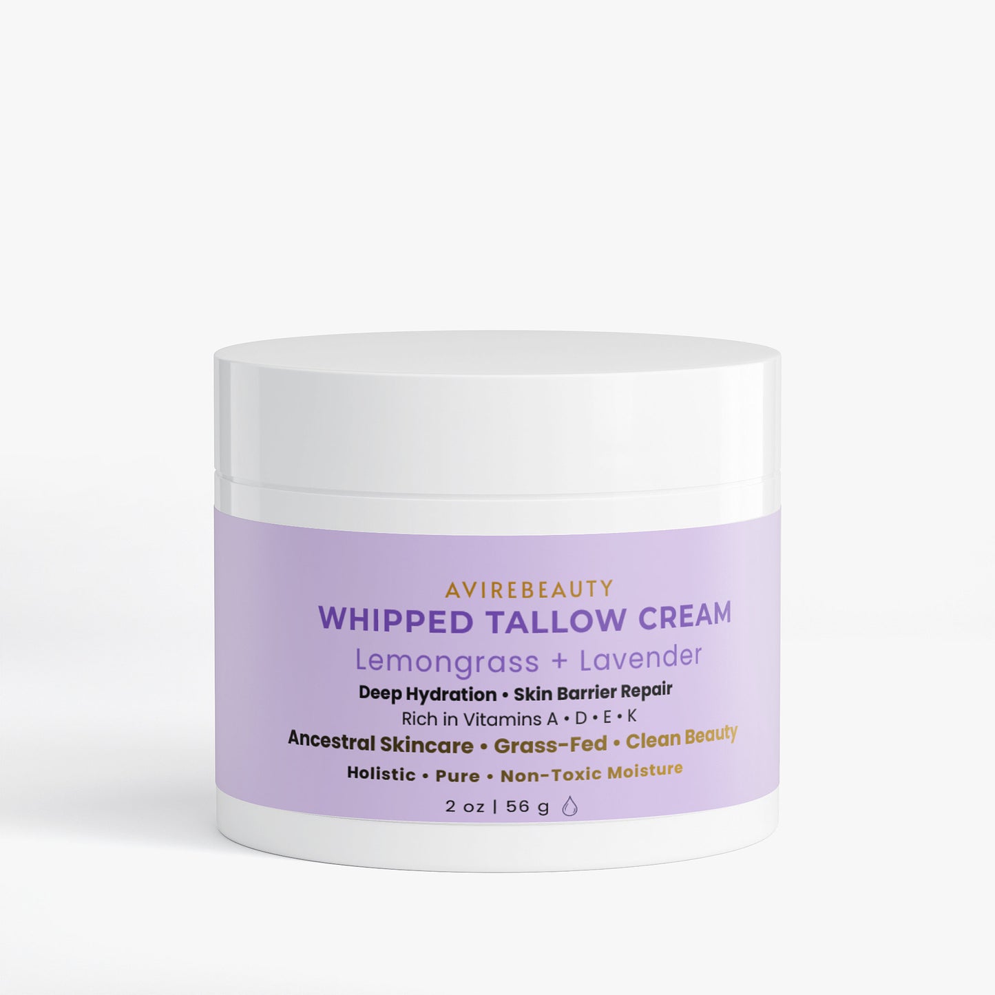 Tallow Cream Lemongrass & Lavender - Natural Moisturizer | Weightlosscave