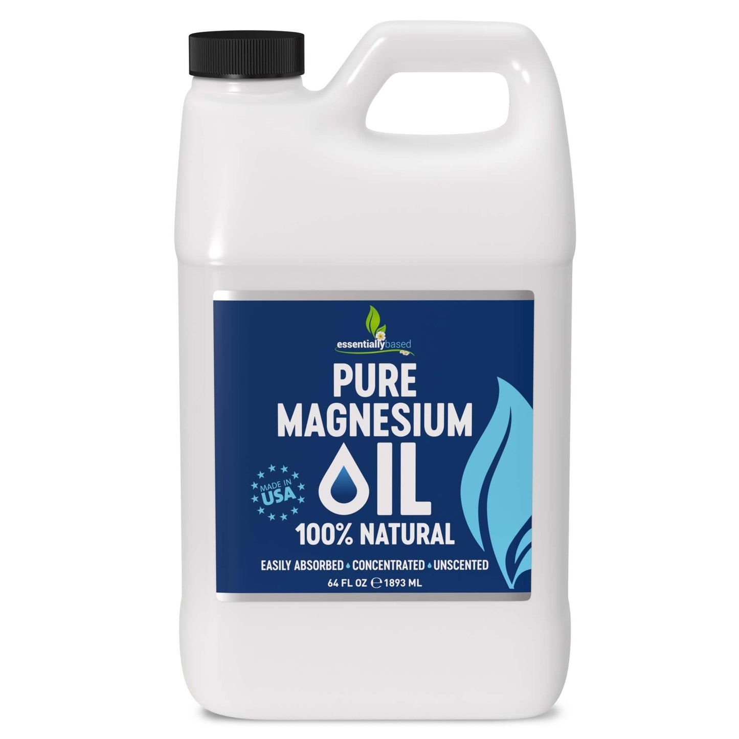 Pure Magnesium Oil Spray 8oz - Topical Magnesium Spray for Sleep Extra Strength - Less Sting - Less Itch - 100% Natural and Organic Oil - Made in USA