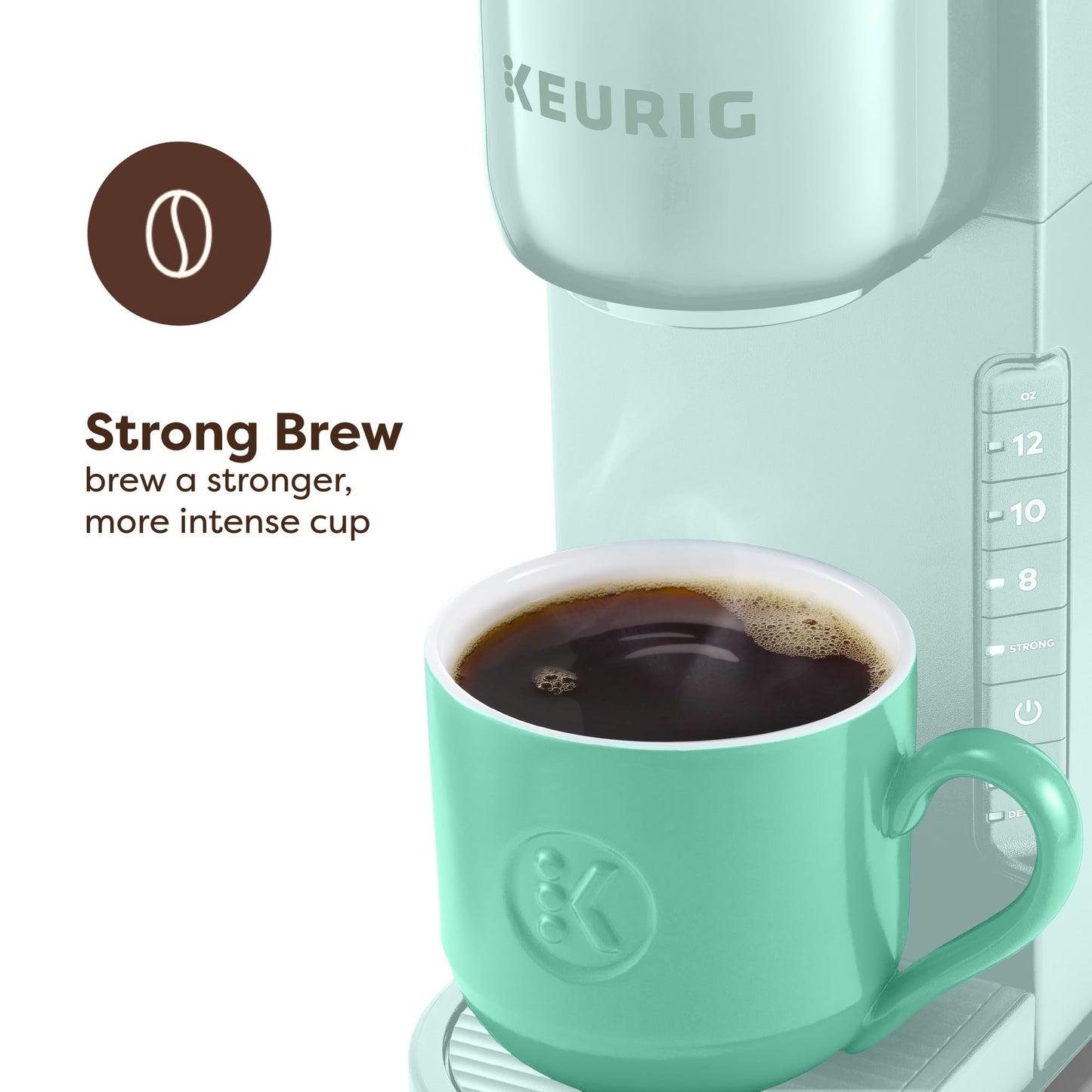 Keurig K-Express Single Serve K-Cup Pod Coffee Maker, 3 Brew Sizes, Strong Button Feature, 42oz Removable Reservoir, Black