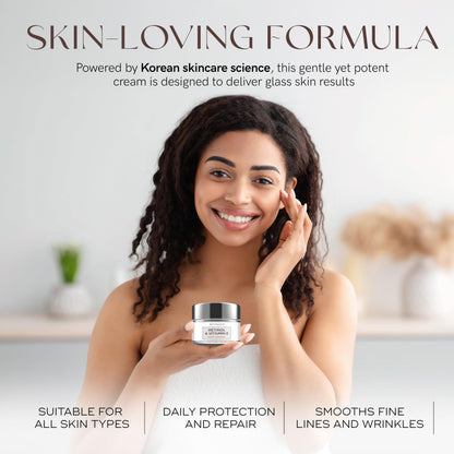 Vitamin C & Collagen Face Moisturizer - Dermatologist Tested, Anti-Aging, Skin Tightening - Brightening, Clean Beauty, Cruelty-Free, Korean Skincare for All Skin Types - 1.69 Fl oz