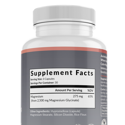 AvireHealth Magnesium Glycinate – Sleep, Stress Relief & Muscle Recovery (120 Capsules)