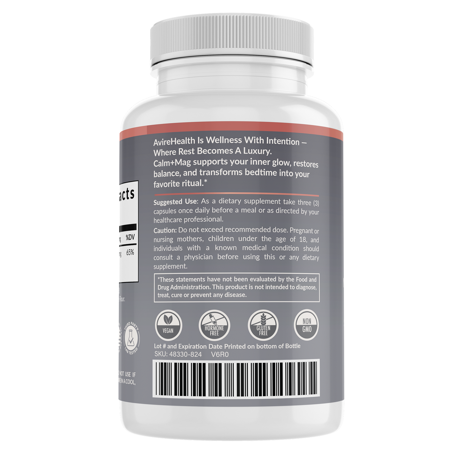 AvireHealth Magnesium Glycinate – Sleep, Stress Relief & Muscle Recovery (120 Capsules)